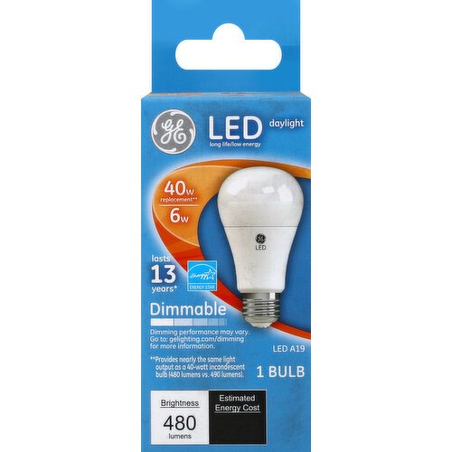 GE Light Bulb, LED, Daylight