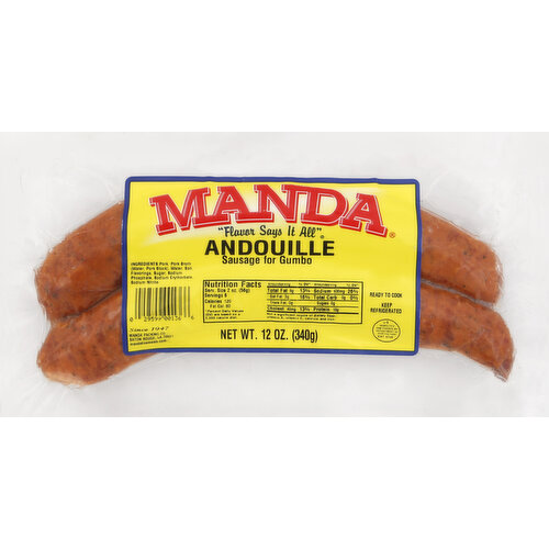 Manda Andouille Sausage, for Gumbo