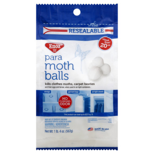 Enoz Moth Balls, Para, Value Size!