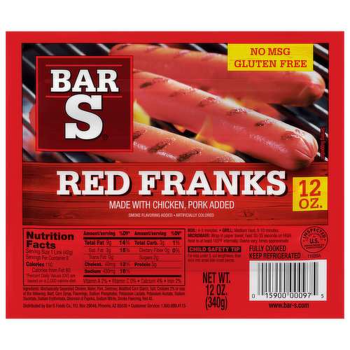 Bar S Red Franks