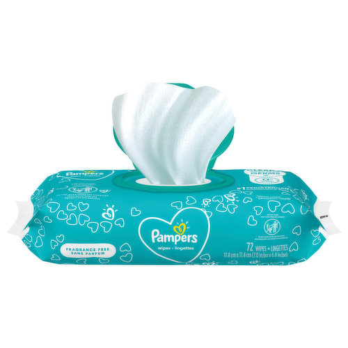 Pampers Wipes, Fragrance Free