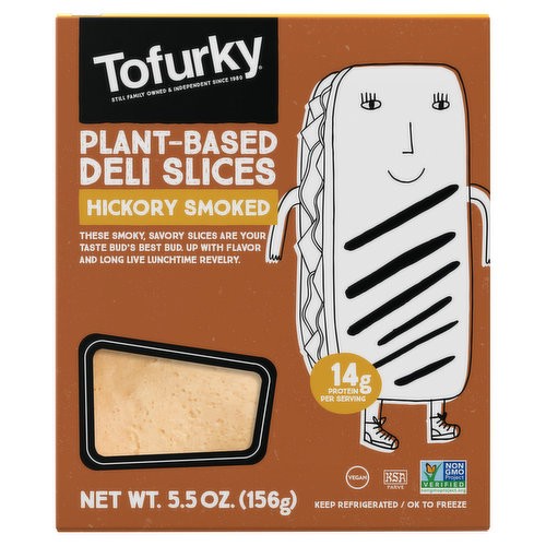 Tofurky Deli Slices, Plant-Based, Hickroy Smoked