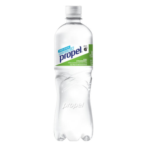 Naturally flavored with other natural flavors 0 calories per 12 fl oz serving. Sugar free. Zero sugar. From the makes of G. Electrolytes. (at)propelwater. Comments: 1-877-3-Propel. Please recycle.