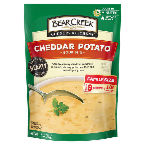 Bear Creek Country Kitchens Soup Mix, Cheddar Potato, Family Size