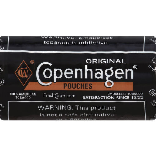 Copenhagen Smokeless Tobacco, Pouches, Original