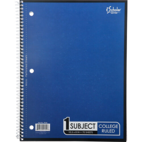 iScholar Notebook, College Ruled