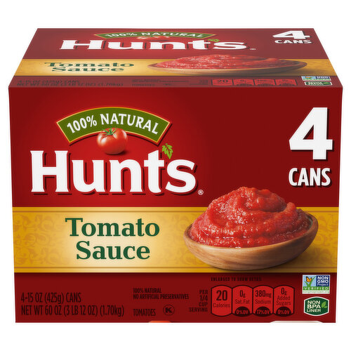 Hunt's Tomato Sauce, 100% Natural