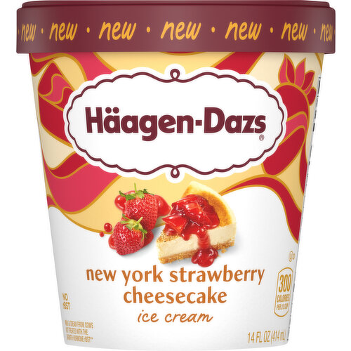 Haagen-Dazs Ice Cream, New York Strawberry Cheesecake