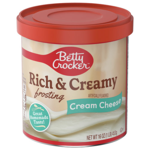 Betty Crocker Frosting, Cream Cheese, Rich & Creamy