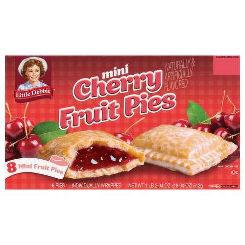 Little Debbie Fruit Pies, Cherry, Mini