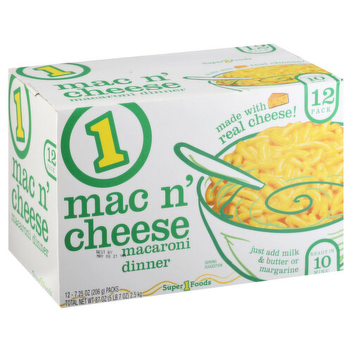 Super 1 Foods Mac N' Cheese Macaroni Dinner