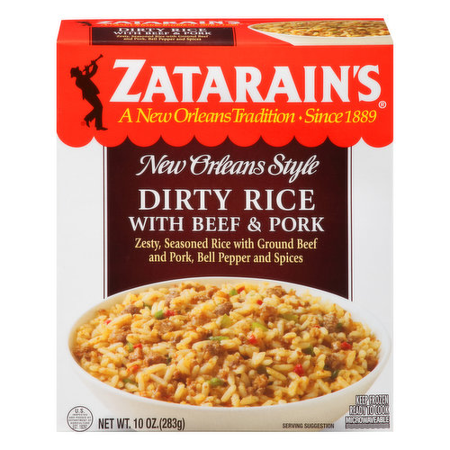 Zatarain's Frozen Dirty Rice With Beef And Pork