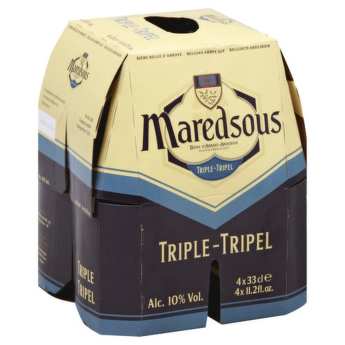 Maredsous Beer, Belgian Abbey Ale, Triple