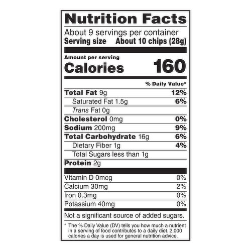 Fritos Nutrition Facts | Blog Dandk