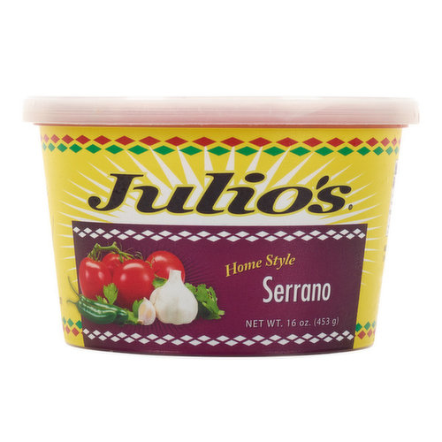 Julio's Homestyle Serrano Salsa ( 16 ounces )