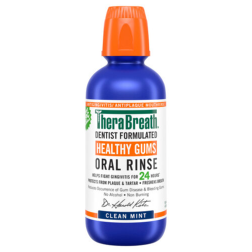 TheraBreath Oral Rinse, Healthy Gums, Clean Mint