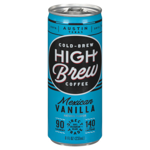 High Brew Coffee Coffee, Mexican Vanilla, Cold-Brew