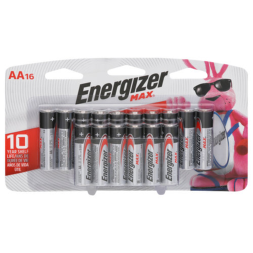10 years shelf life. Protects your devices from leakage of fully used batteries up to 2 years. The world's No. 1 longest lasting AA battery.