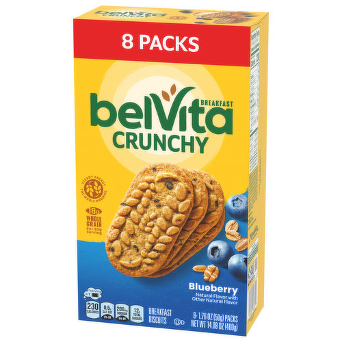 belVita Blueberry Crunchy Breakfast Biscuits, 14.1 Oz.