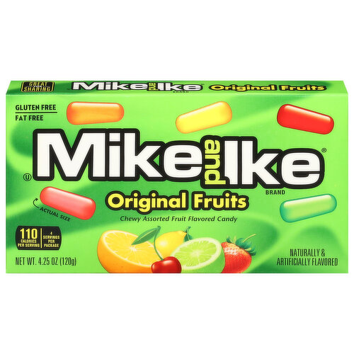 Mike and Ike Fruit Flavored Candy, Original Fruits