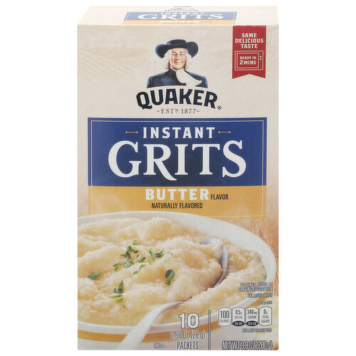 Quaker Grits, Butter, Instant