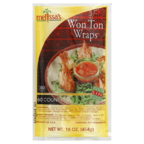 Melissa's Won Ton Wraps