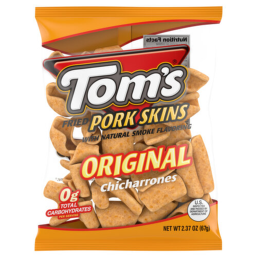 Tom's Fried Pork Skins, Original Chicharrones