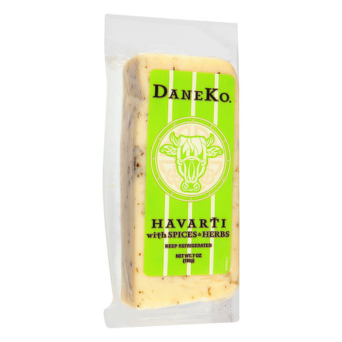 Daneko Cheese, Havarti with Spices & Herbs