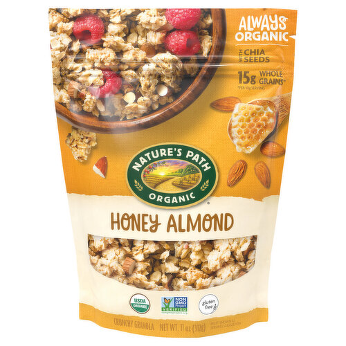 Nature's Path Organic Granola, Honey Almond, Crunchy