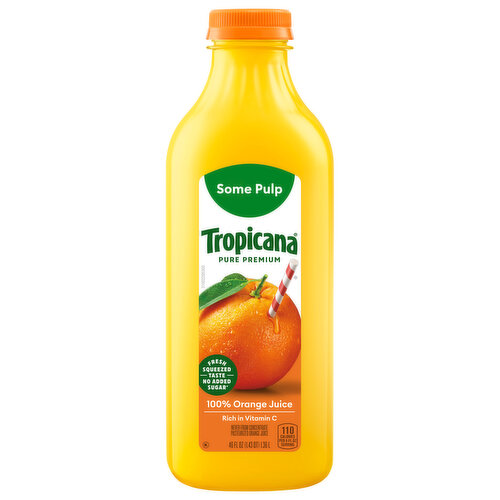 Tropicana 100% Orange Juice, Some Pulp