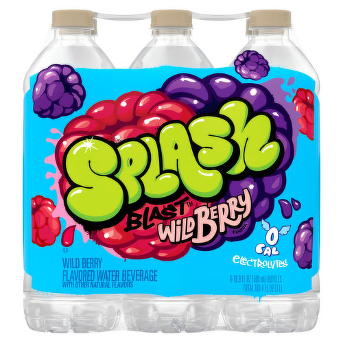 Water Beverage, Wild Berry Flavor