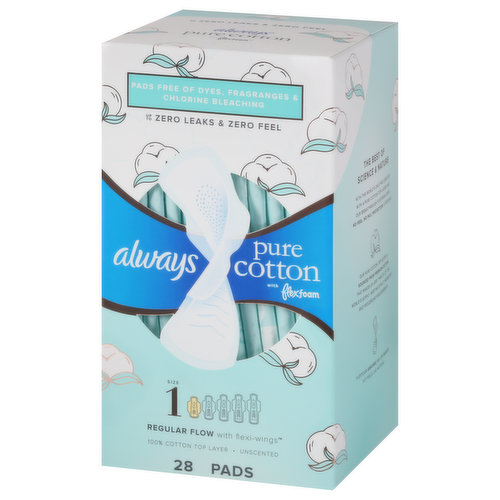 Always Organic Cotton Protection Ultra Normal Wings Sanitary