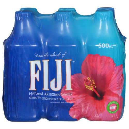 Fiji Artesian Water, Natural, 6 Pack