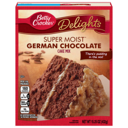 Betty Crocker Cake Mix, German Chocolate, Super Moist