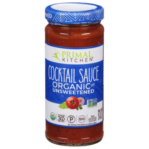 Primal Kitchen Cocktail Sauce, Organic and Unsweetened