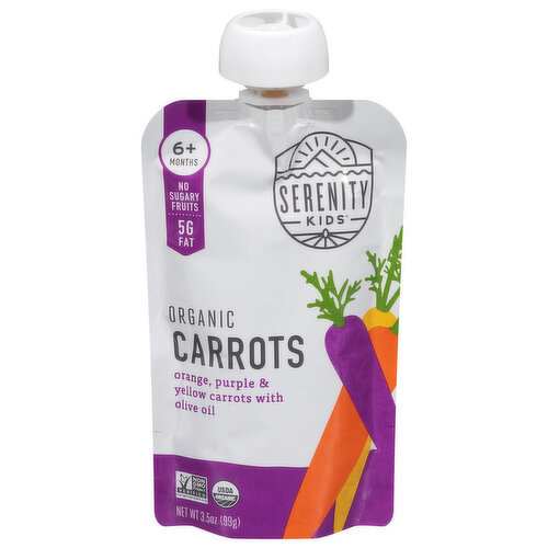 Serenity Kids Carrots, Organic, 6+ Months