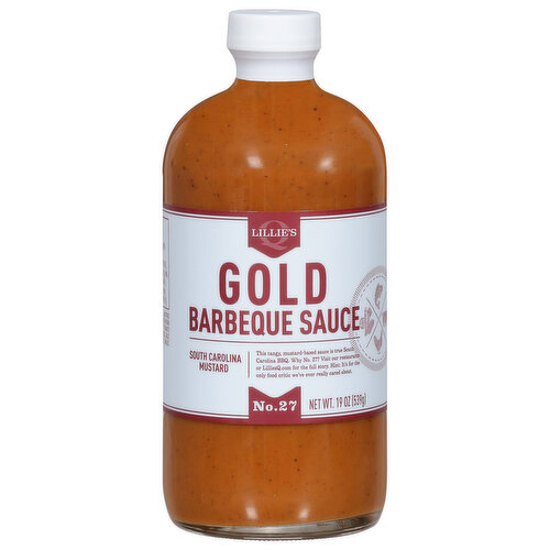 Lillie's Q Barbeque Sauce, Gold, South Carolina Mustard, No. 27