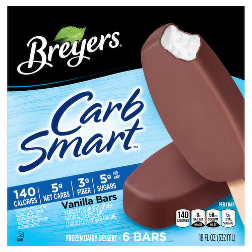 Breyers Frozen Dairy Dessert Bars Vanilla