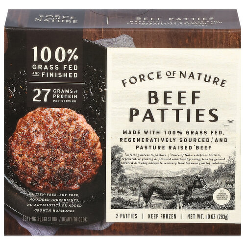 Force of Nature Patties, Beef