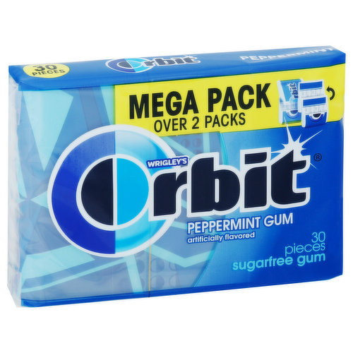 Orbit Gum, Sugar Free, Peppermint, Mega Pack