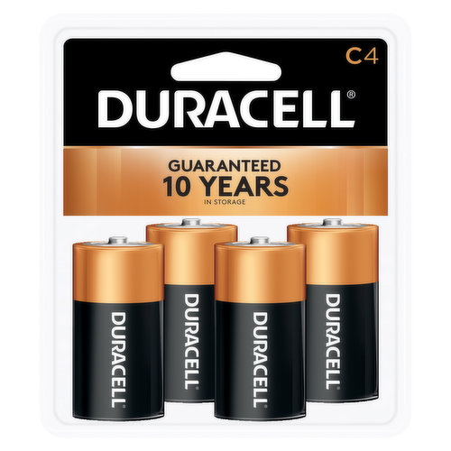 Batteries, Alkaline, C, 1.5V, 4 Pack