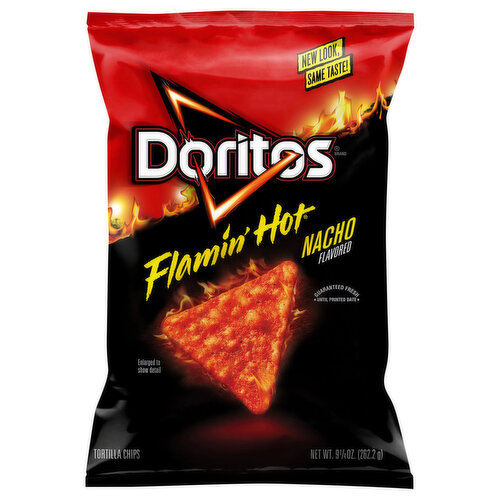 Doritos Tortilla Chips, Flamin' Hot Nacho Flavored