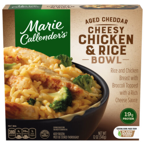 Marie Callender's Aged Cheddar Cheesy Chicken & Rice Bowl Frozen Meal