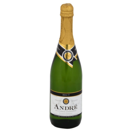 Andre Champagne Brut, California Sparkling Wine, Single 750ml