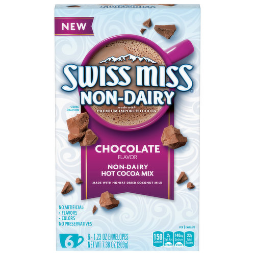 Swiss Miss Hot Cocoa Mix, Non-Dairy, Chocolate Flavor