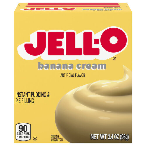 Jell-O Pudding & Pie Filling, Instant, Banana Cream
