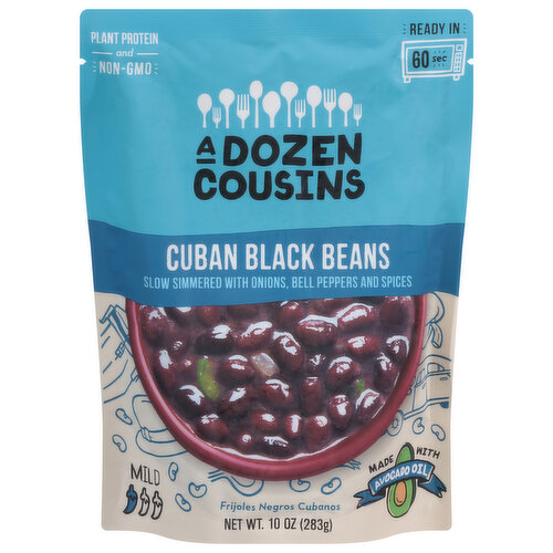 A Dozen Cousins Black Beans, Cuban, Mild