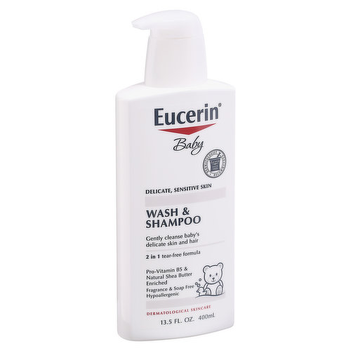 Eucerin Baby Wash & Shampoo, 2 in 1