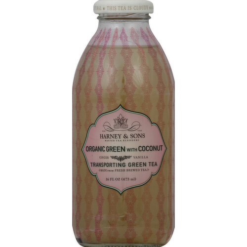 Harney & Sons Green Tea, Transporting, Organic Green, with Coconut