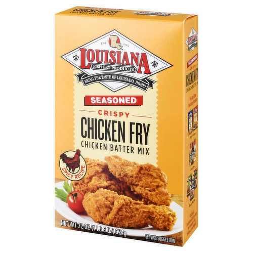 Louisiana Fish Fry Products Seasoned Crispy Fish Fry Seafood Breading Mix,  10 oz